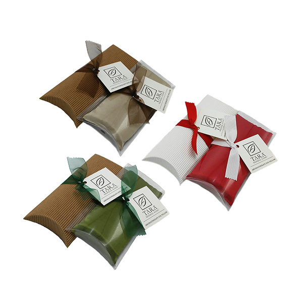 TARA SILK EYE PILLOWS from TARA Spa Therapy (Available in Chai, Green Olive and Red) - When placed over the eyes, the gentle weight of the flax seeds, along with the aromatherapy benefit of the herbs, help relieve stress and tension, while calming the mind.
